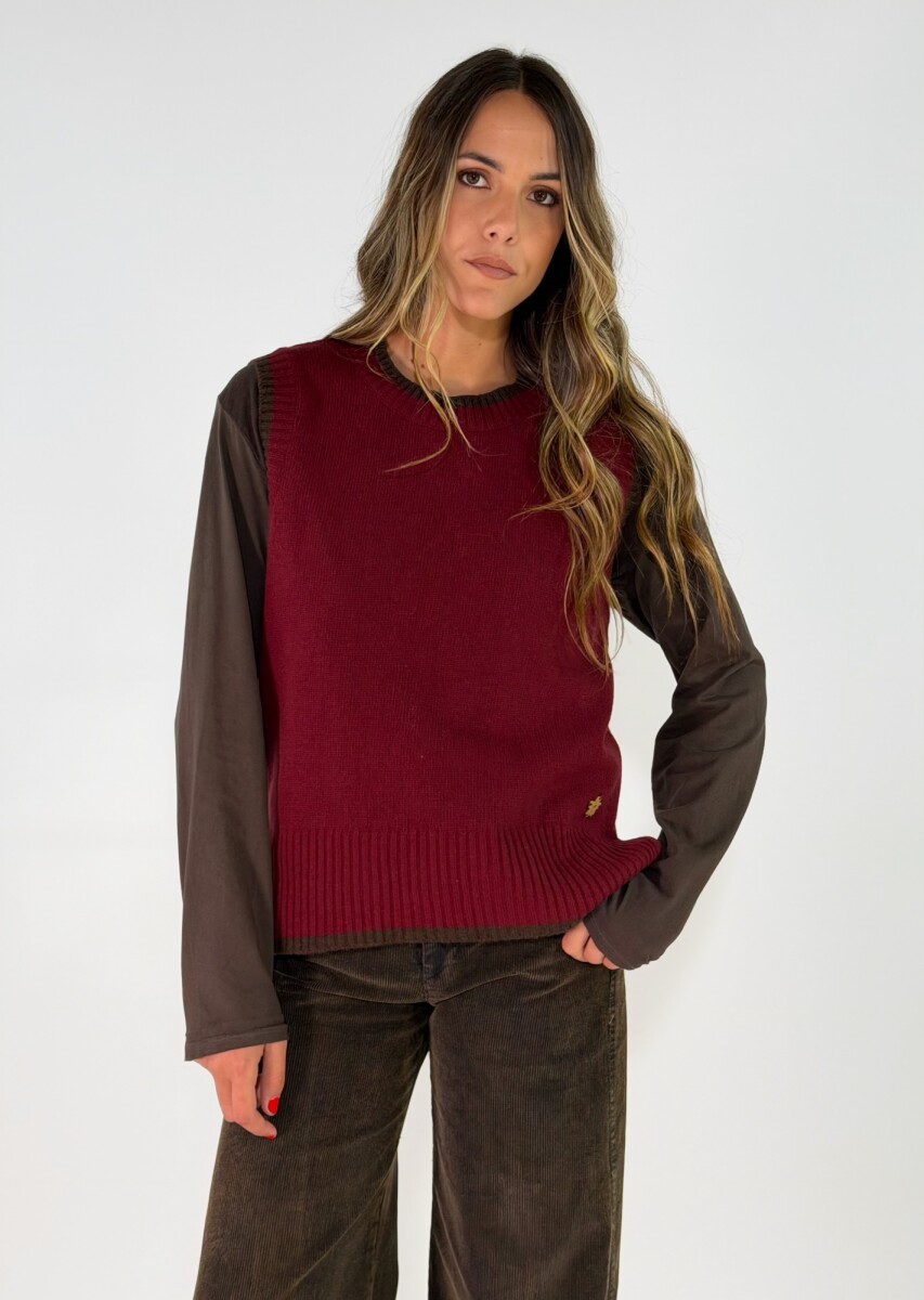 CHALECO SENDERO - BORDO 