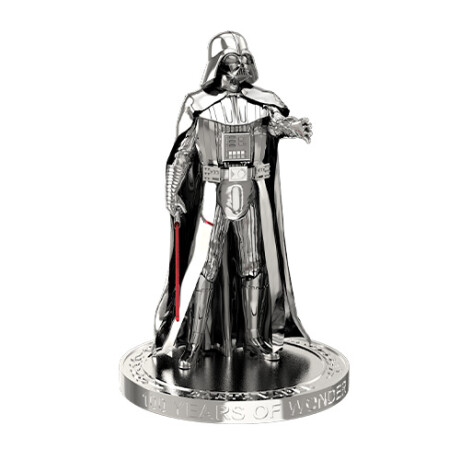 Estatuilla Metálica Edición Limitada 100 Años Disney DARTH-VADER