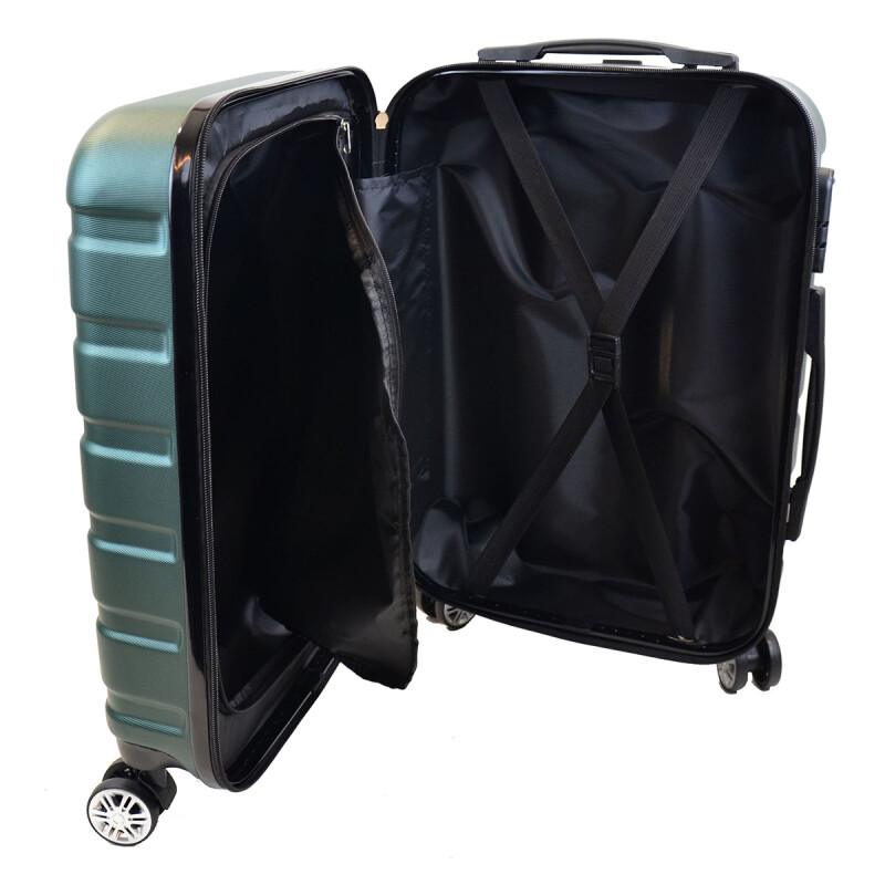 Set 3 Valijas rígidas 4 ruedas 20 24 28 Premium VERDE
