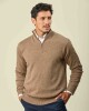 Buzo Lambswool Medio Cierre Vison