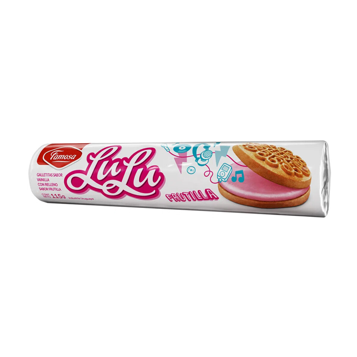 Galleta Rellena LULU 115grs - Frutilla 