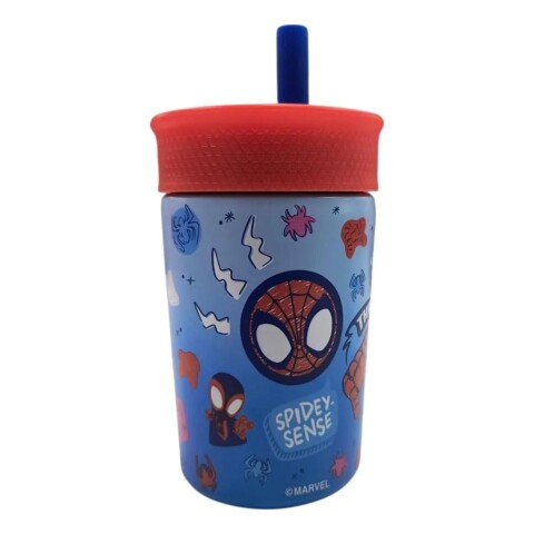 400MLVASO Vaso Termico Acero Inox. Doble Capa Anti Vuelco 400 Ml - Spidey