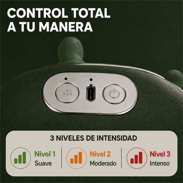 Masajeador Cervical Manos Recargable Verde
