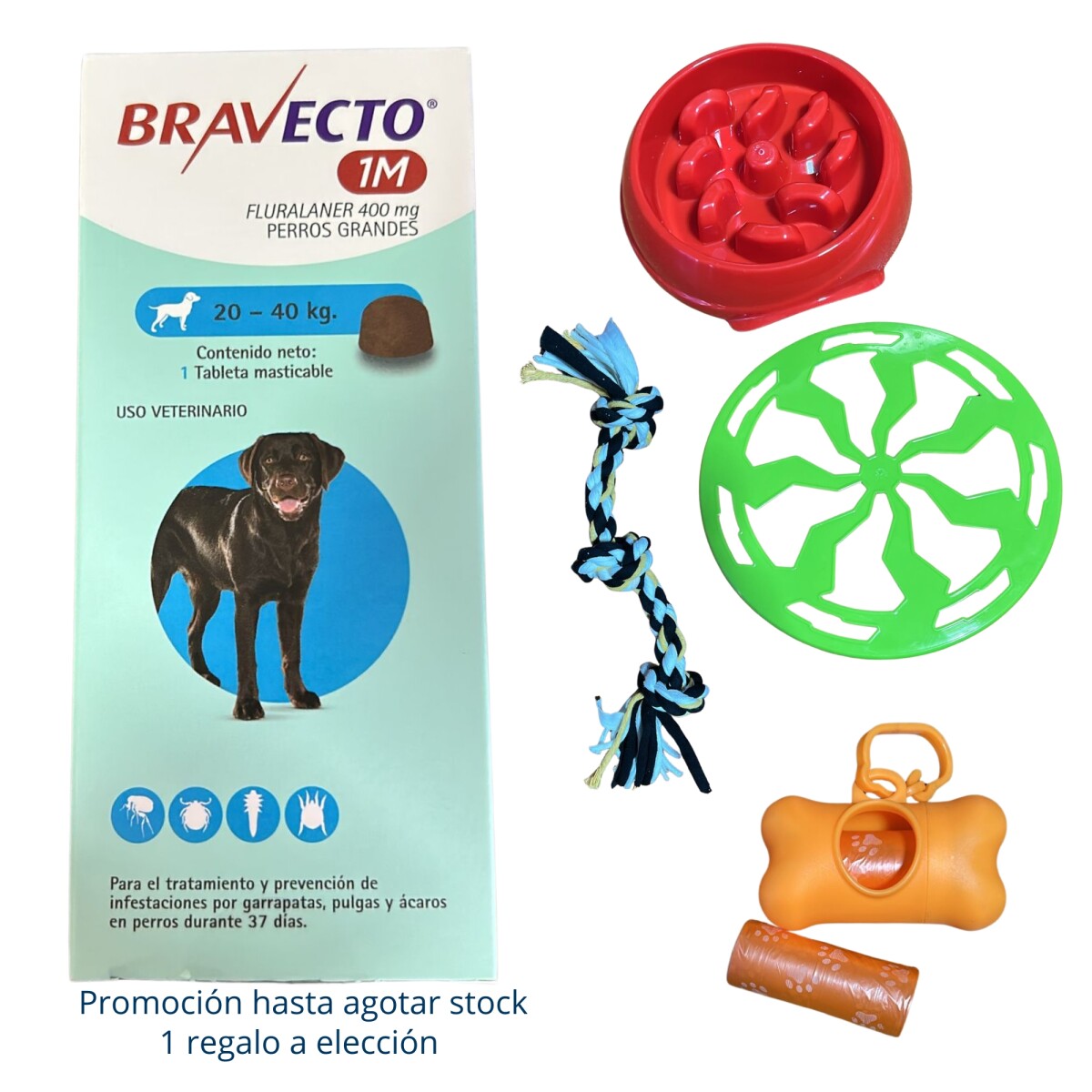 Bravecto Mensual 20kg 40kg 