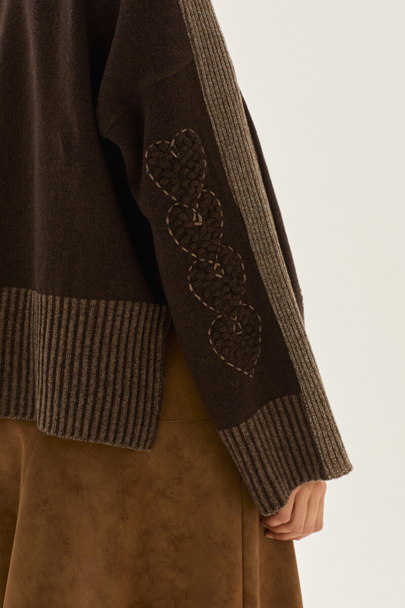 Sweater Cuore Chocolate