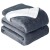 Frazada Manta Polar Con Corderito Acolchado 2 Plazas 230x200 Color Variante Gris
