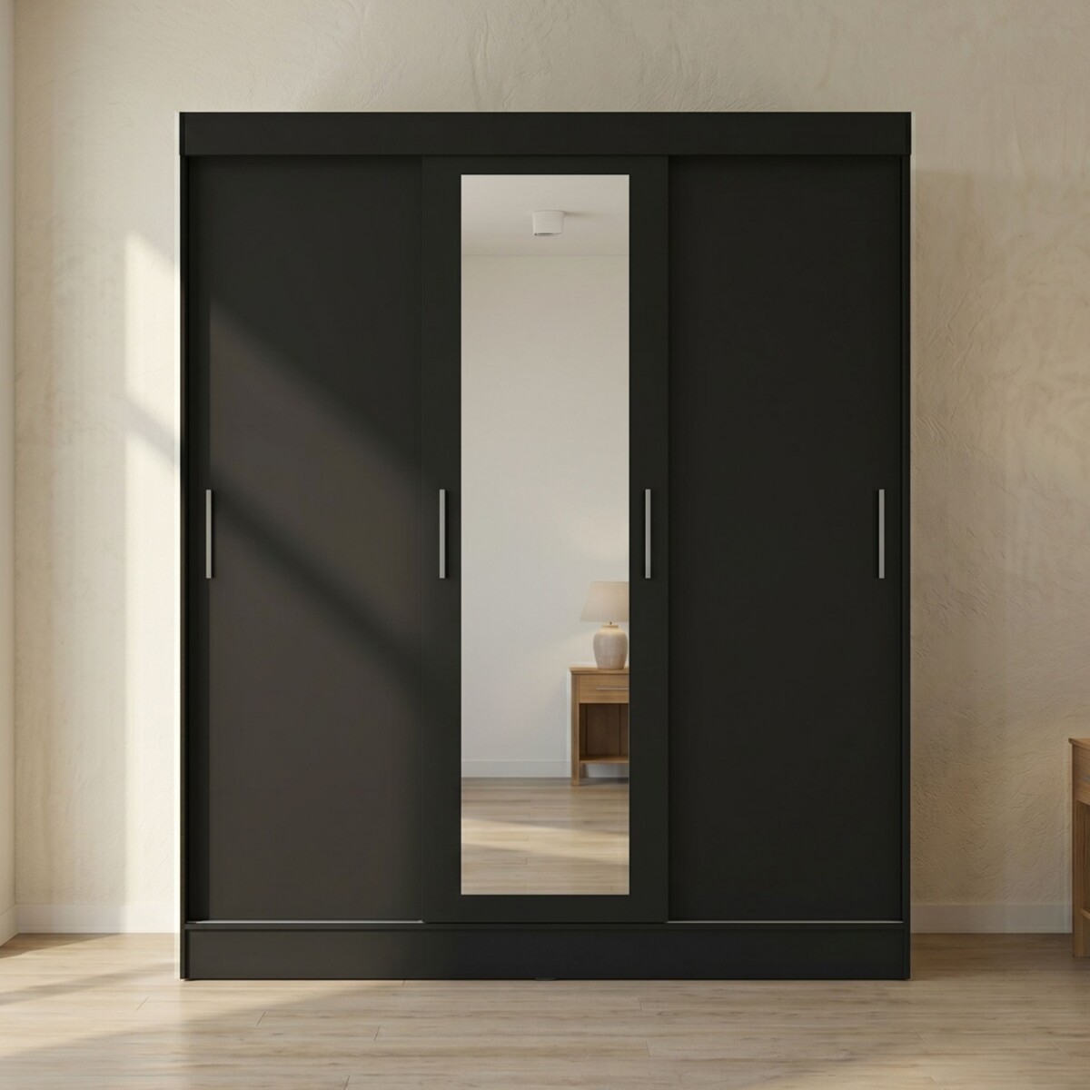 Ropero 3 Puertas Wardrobe - Negro Mate 