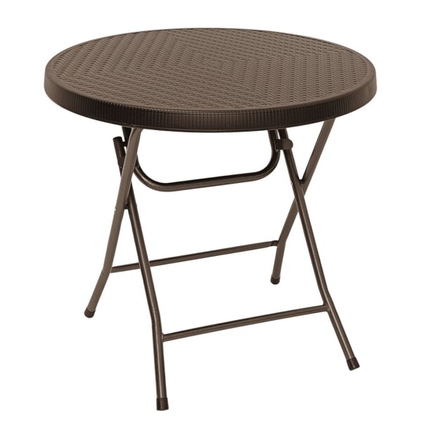 MESA REDONDA PLEGABLE RATTAN • 70x75cm MESA REDONDA PLEGABLE RATTAN • 70x75cm