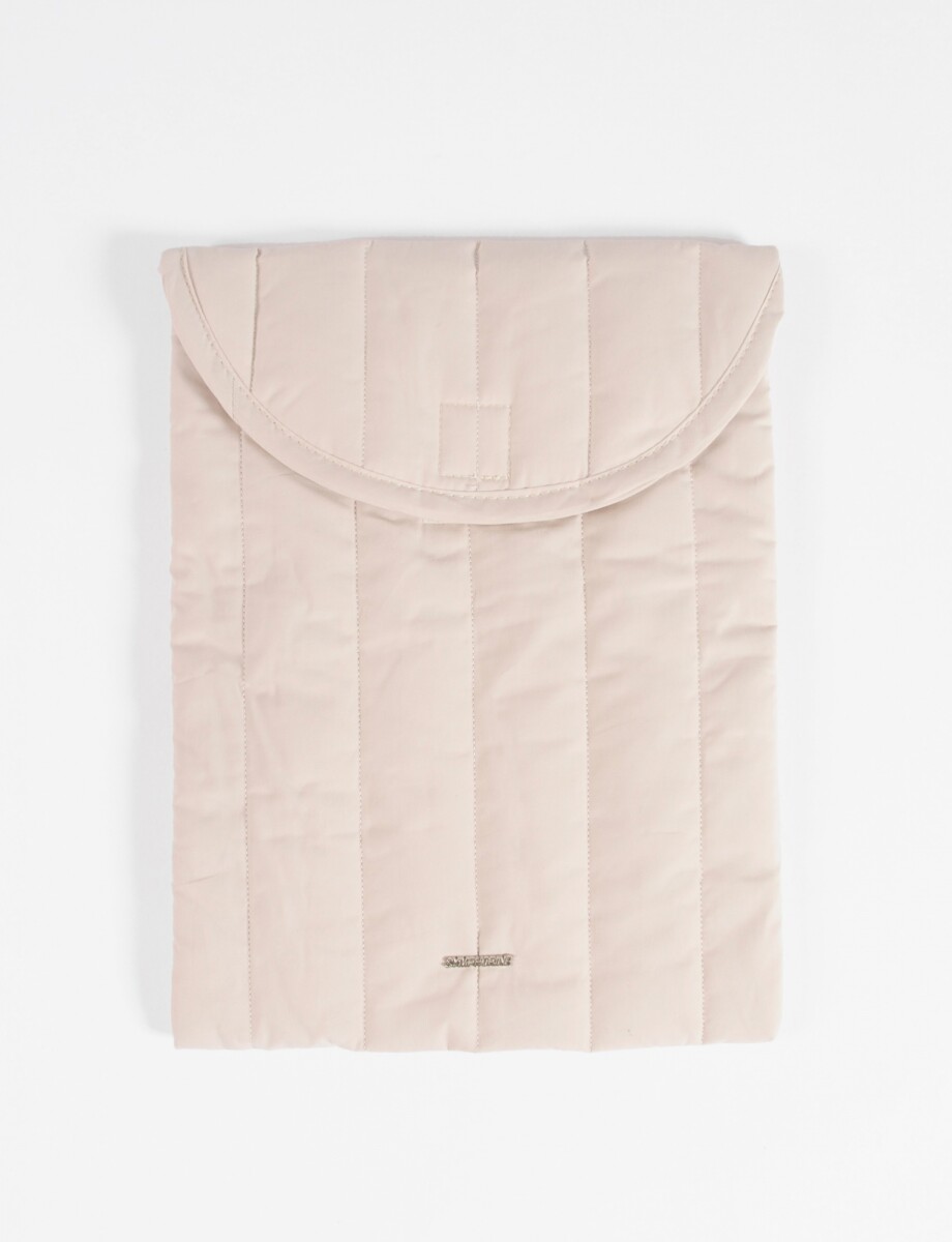 Estuche porta laptop puffy 13 pulgadas - crudo 