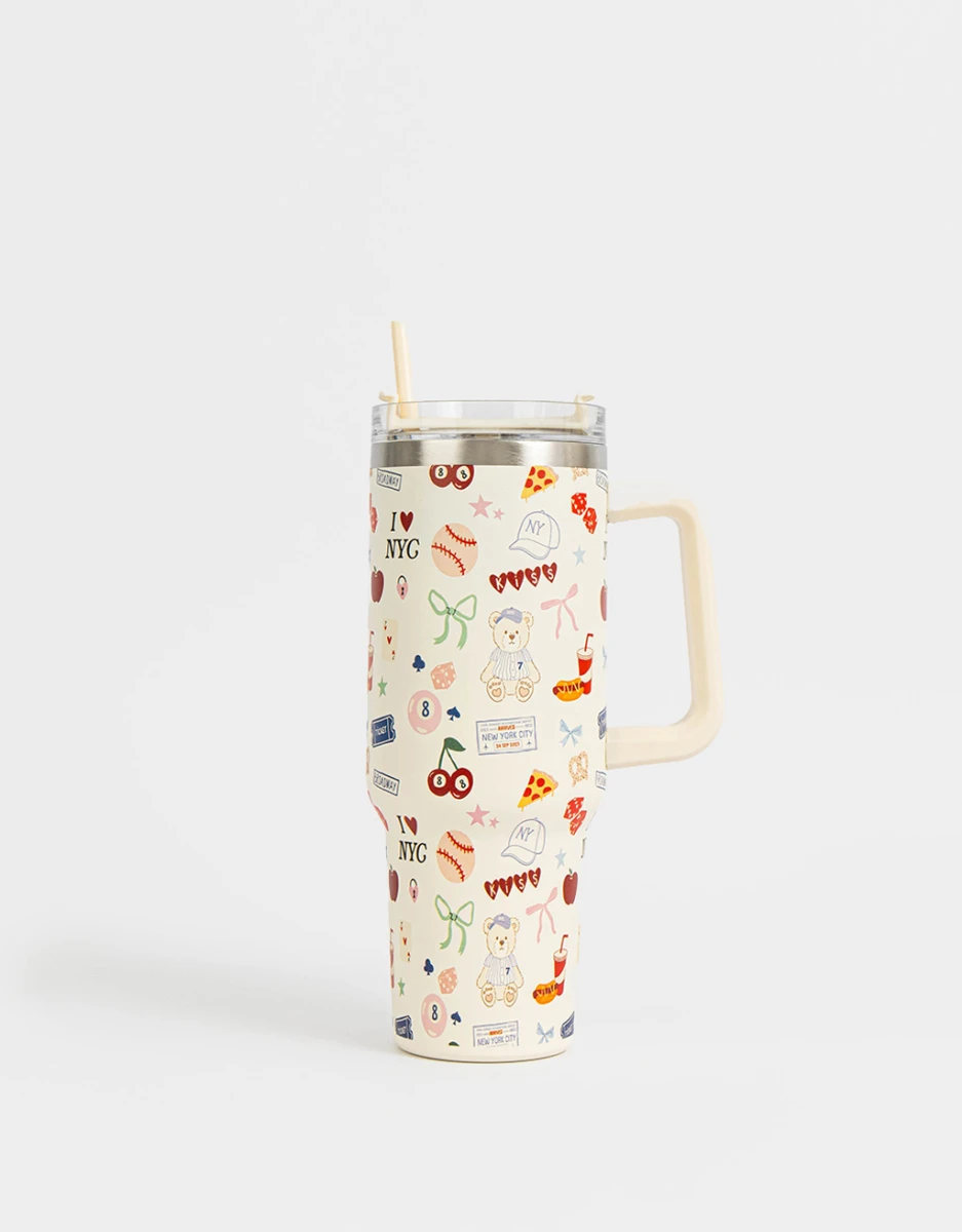 Vaso Alto Térmico De Acero Inóxidable De 1000 Ml 