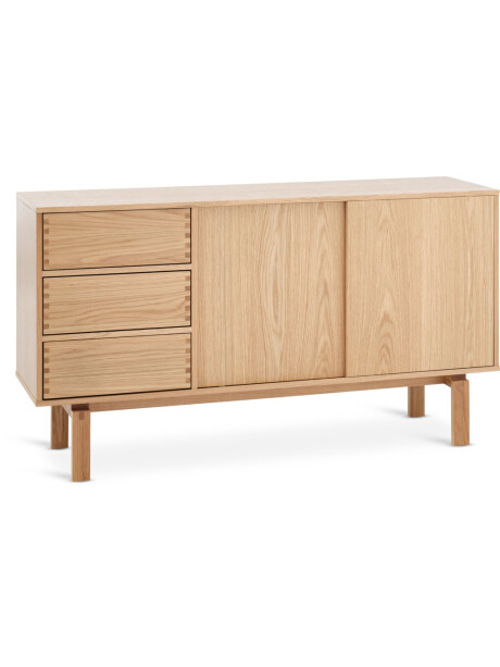 Aparador MEJLSKOV 2 puertas 3 cajones roble natural Aparador MEJLSKOV 2 puertas 3 cajones roble natural
