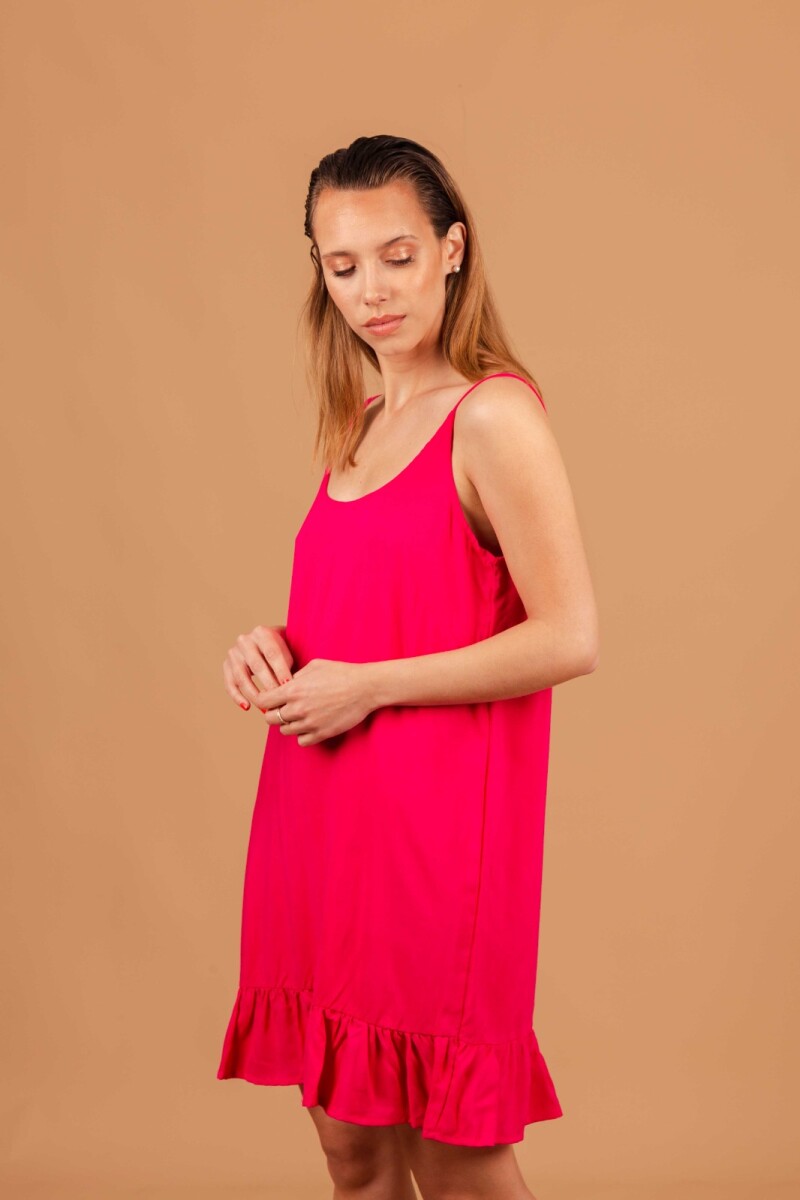 VESTIDO CANNES CORTO - FUCSIA 