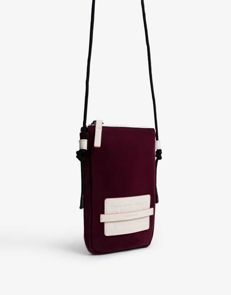 Marro chica varios Engomado Pouch Rue Du Voyage - Rojo Burdeaux