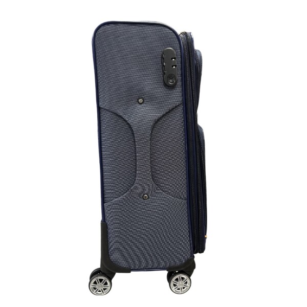 Juego Set Valijasx3 Azul con ribete naranja