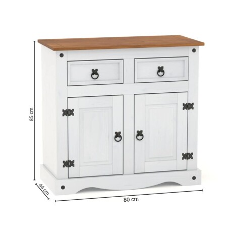 Aparador 2+2 Linea Naturale Blanco/Roble