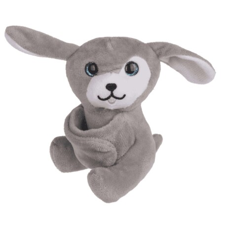 Peluche Pulsera a Presión Animales Perrito GRIS