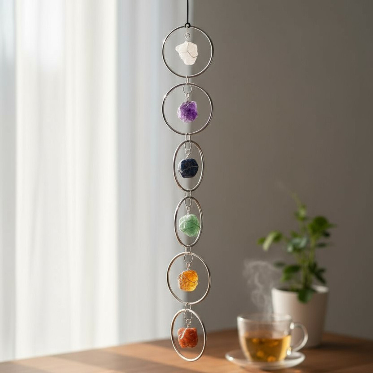 Colgante Piedras 7 Chakras 