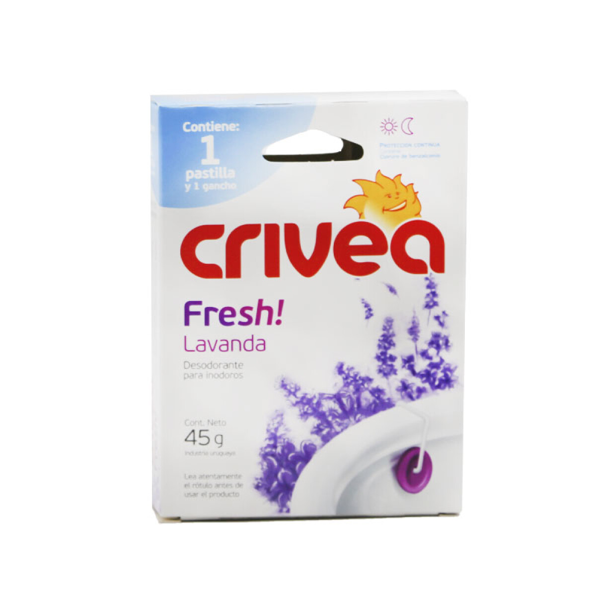 Pastillas Desodorante para Inodoro CRIVEA Fresh 45grs - Lavanda 