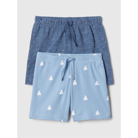 B INDIGO 2PK SHORT DARK INDIGO