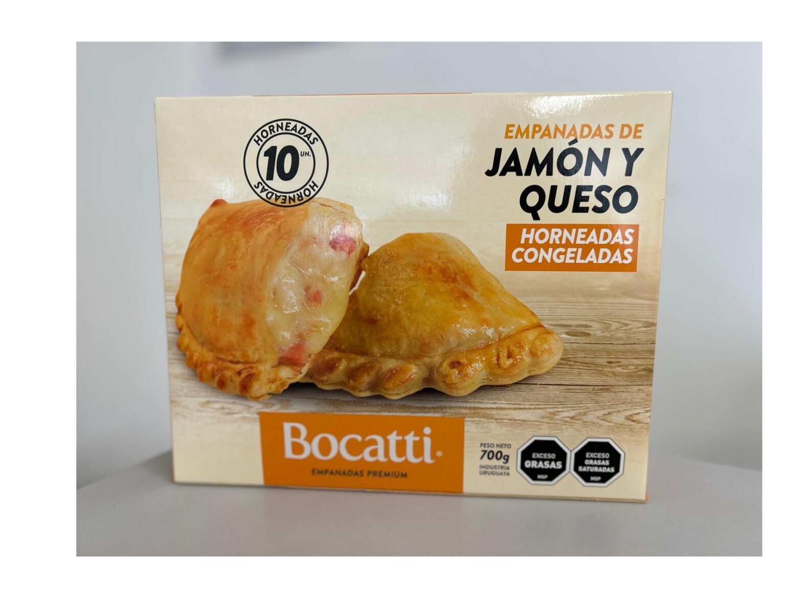 EMPANADAS DE JAMÓN Y QUESO X10 BOCATTI PREMIUM 