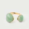 ANILLO PDPAOLA GREEN AVENTURINE GRAVITY Anillo Pdpaola Green Aventurine Gravity