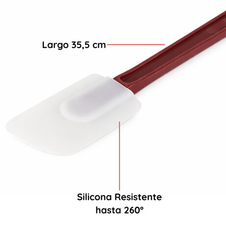 Espatula Silicona 35.5 cm Rojo Concasse Espatula Silicona 35.5 cm Rojo Concasse