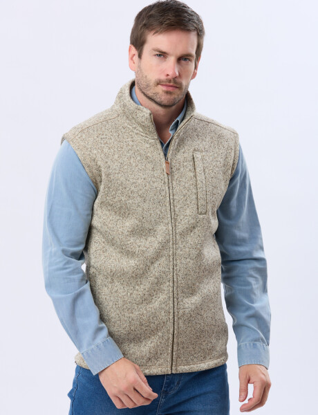 CHALECO FELPA ESPECIAL Beige