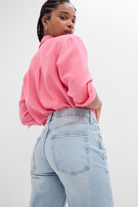 Camisa Muselina Mujer Candy Coral