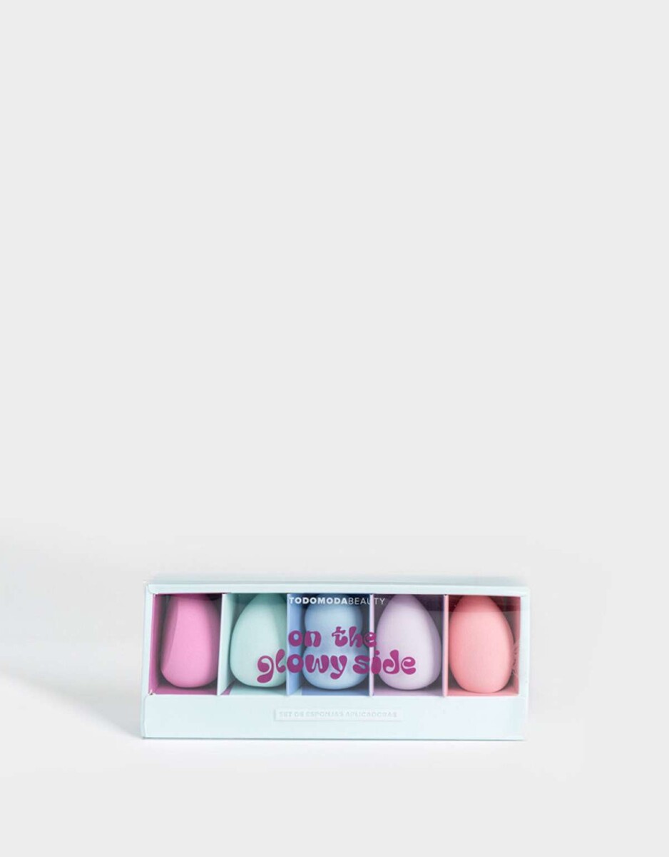 Set De Esponjas Aplicadoras On The Glowy Side - Combinacion Multicolor 
