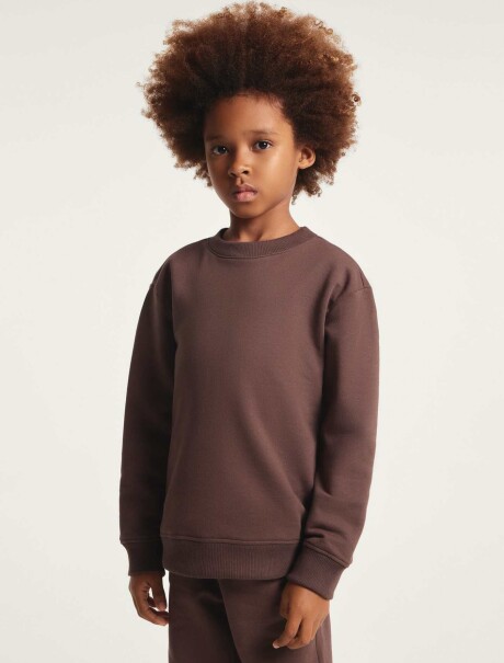 BUZO INFANTIL EN ALGODÓN - MARRÓN VERDE