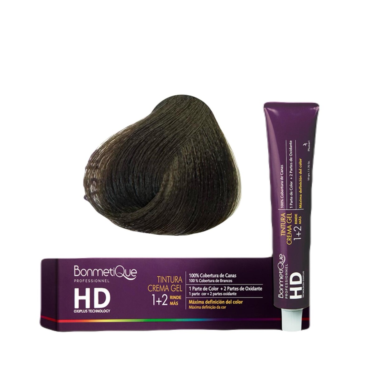 Bonmetique Tinta HD Professional 100gr - N°6.01 Ceniza Oscuro Intenso 