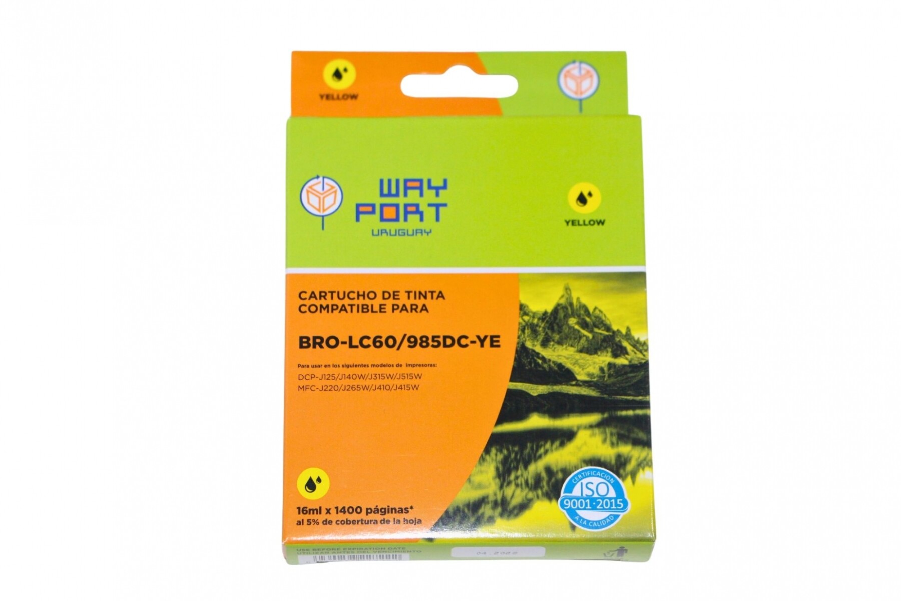 CARTUCHO PARA BROTHER LC60/J410 COLOR AMARILLO 