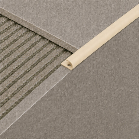 Perfil Guardacanto de PVC Reforzado 10mm Champagne Perfil Guardacanto de PVC Reforzado 10mm Champagne
