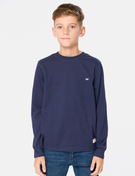 REMERA LISA Azul