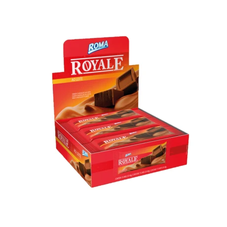 CHOCOLATE ROMA ROYALE 40GRS LECHE DISPLAY 15PCS CHOCOLATE ROMA ROYALE 40GRS LECHE DISPLAY 15PCS