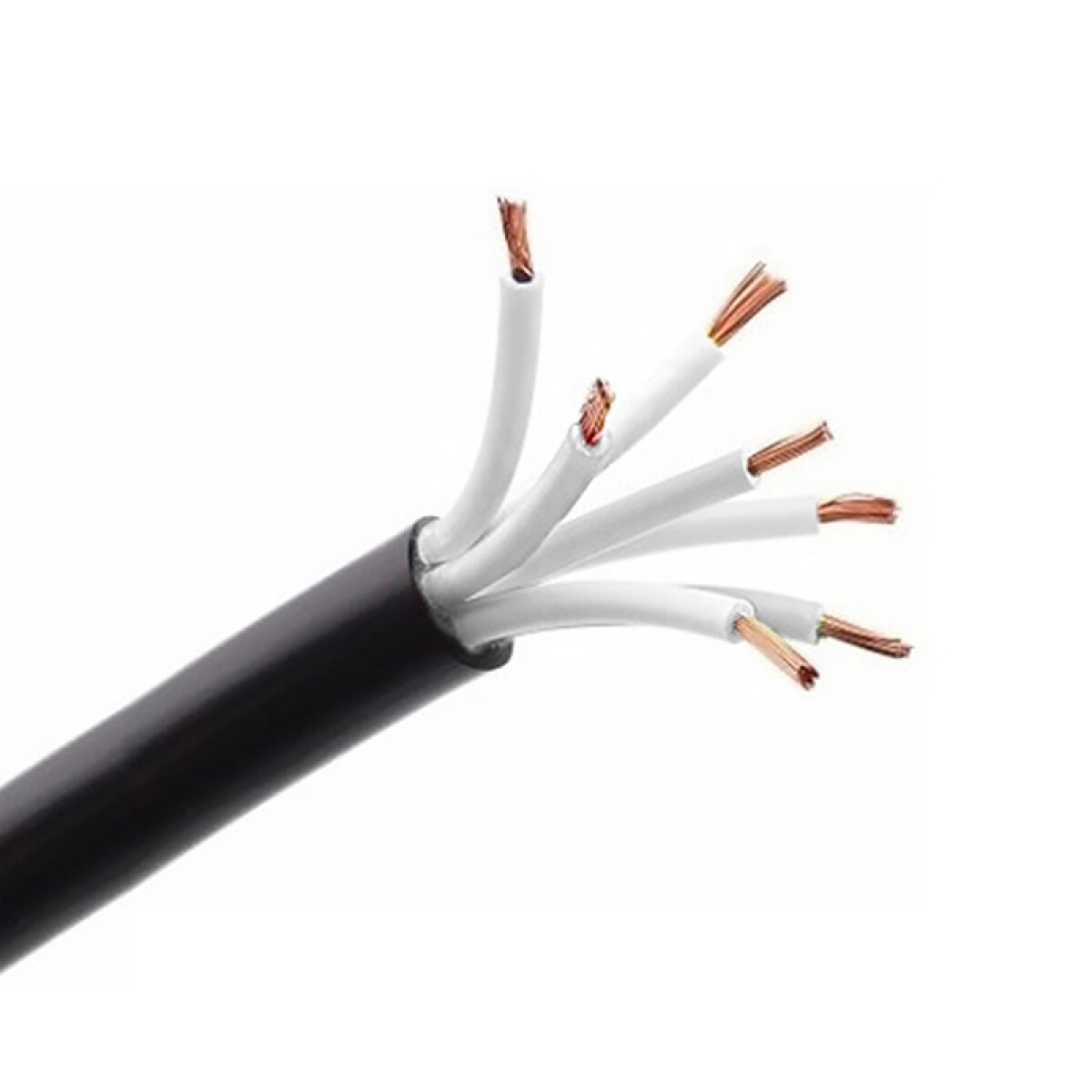 Cable de comando flexible negro, 7x1mm² - Funsa - N14310 