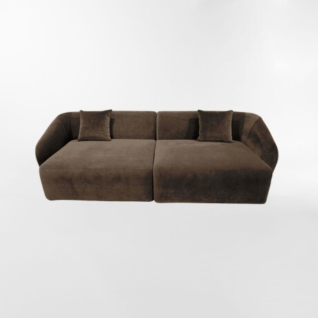 SOFA MOCA MARRÓN - 3 CUERPOS
