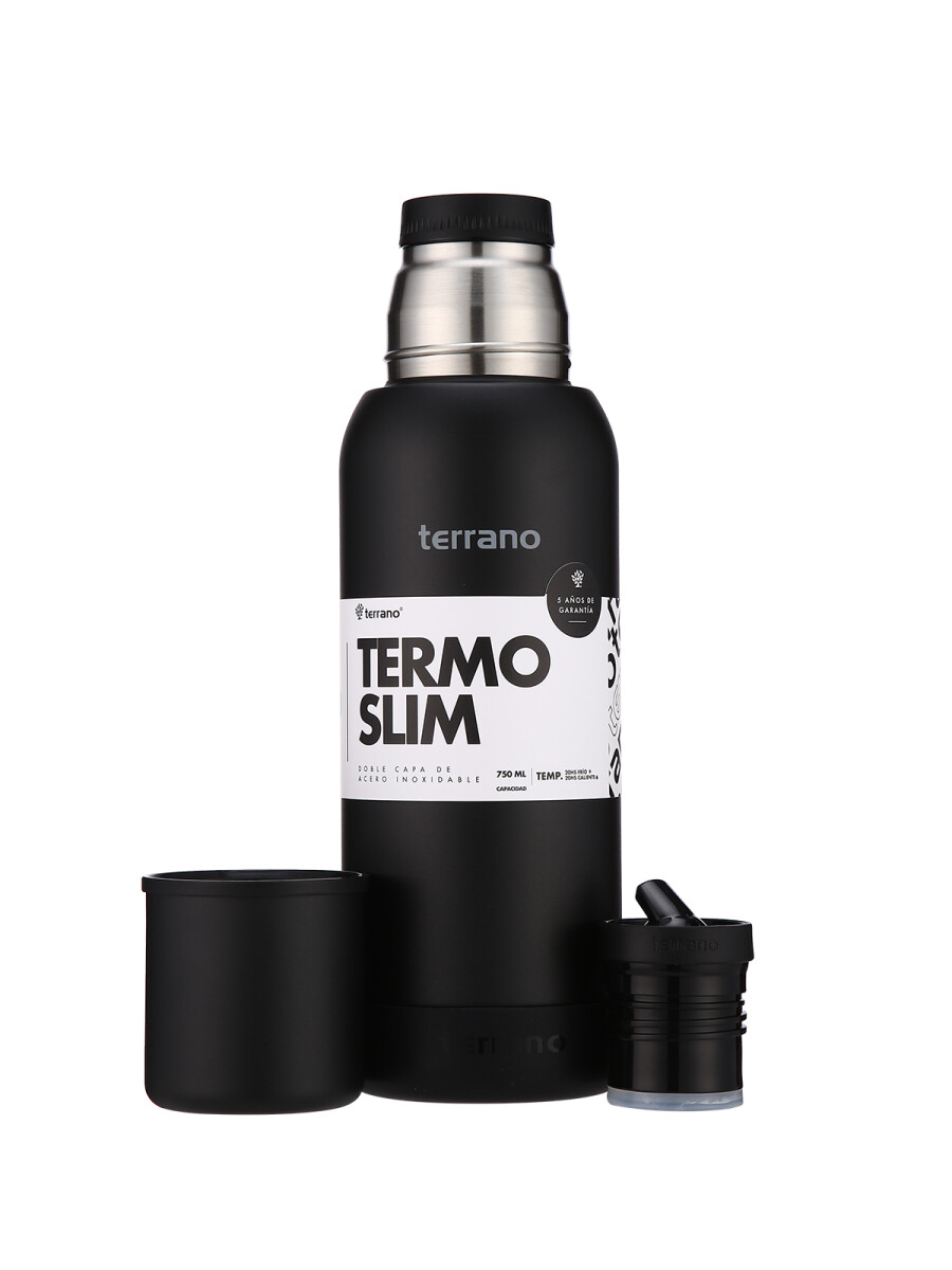 Termo Premium Slim 750ML. - Negro 