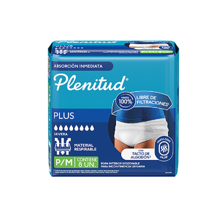 PLENITUD ROPA INTERIOR PROTEC PLUS P/M U única