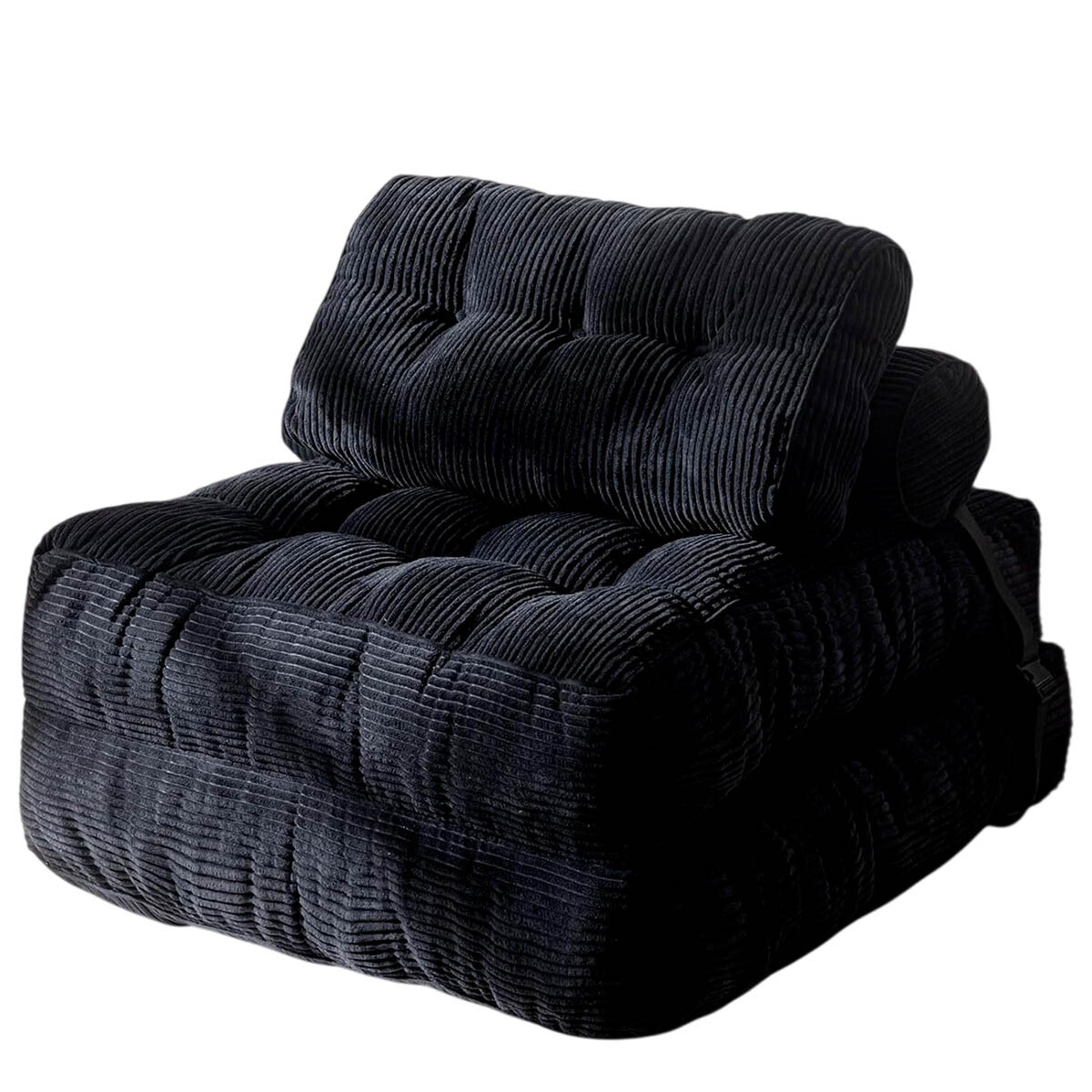 Sofá Sillón Cama Plegable Cloudnest + Almohada Living - Negro 