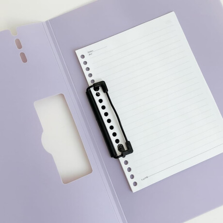 Tabla tipo carpeta A4 con tapa colores pastel Lila