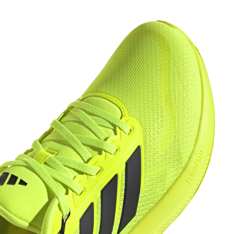 Championes de Hombre Adidas Run Falcon 5 Verde Fluo - Negro