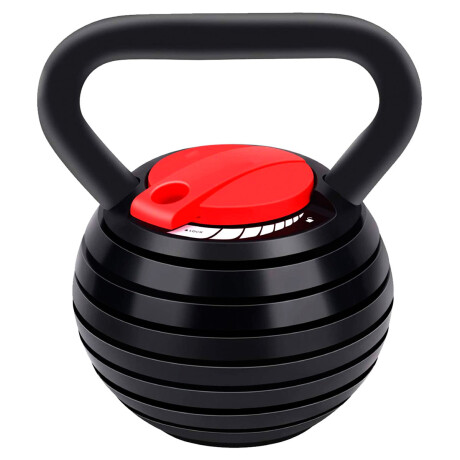 Pesa Rusa Kettlebell Peso Ajustable 9Kg De Hierro Negra