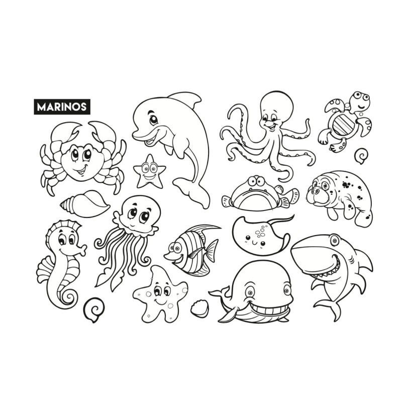 Block Para Colorear Animales