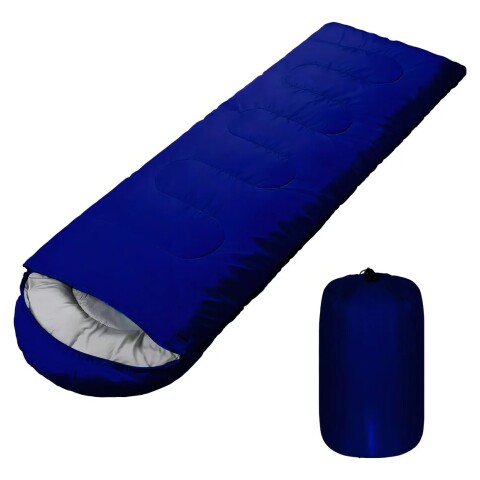 Sobre de dormir con capucha Azul