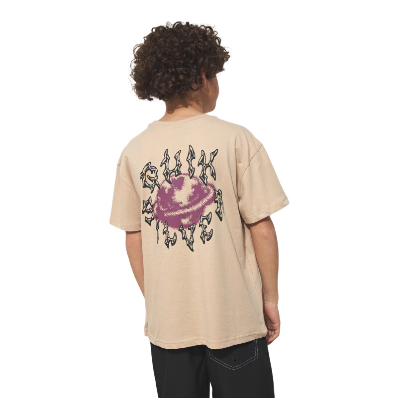 Remera Quiksilver Earth Niño - Beige Remera Quiksilver Earth Niño - Beige