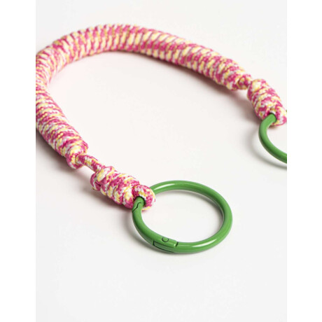 Llavero Y Bag Charm De Cordón Combinacion Bicolor